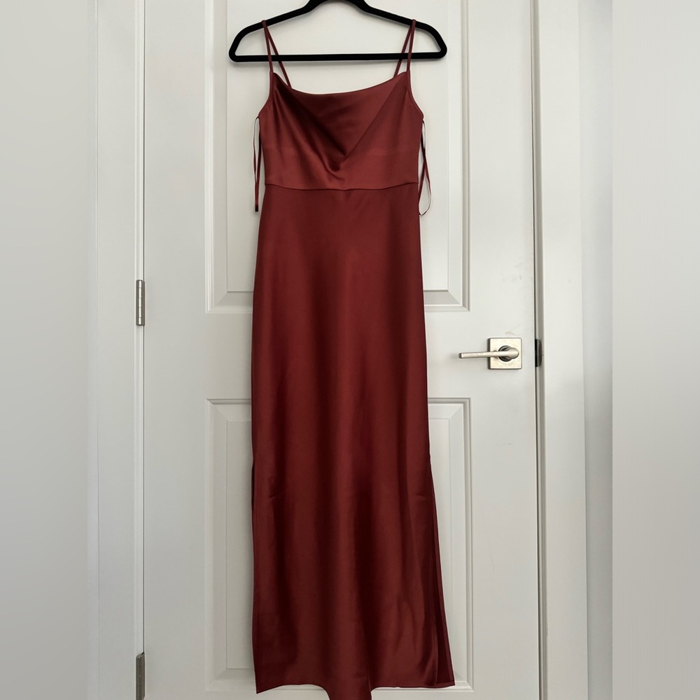 BHLDN Cali Satin Midi Dress